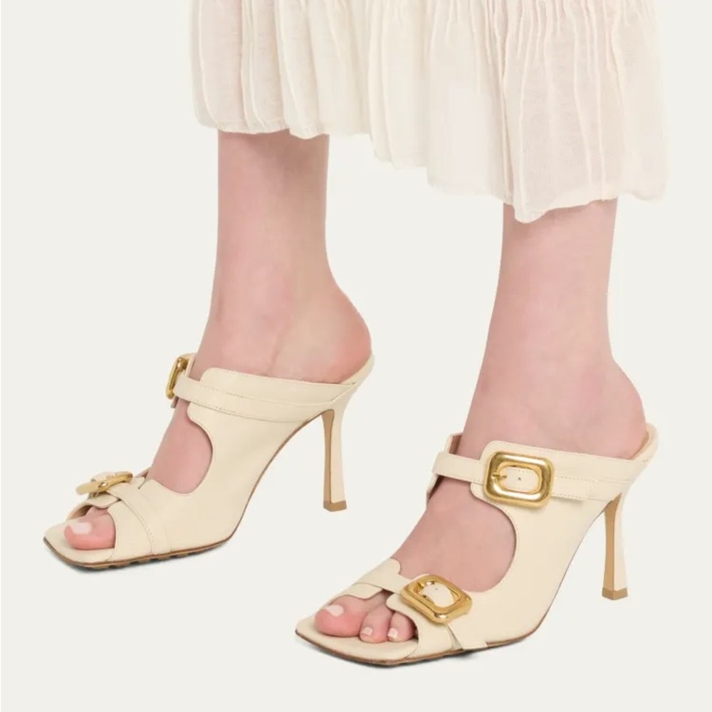 Bottega Veneta Cream Sandals
